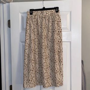 Long Floral Skirt